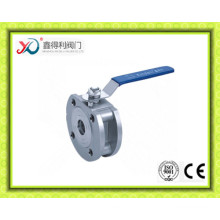 Italy Type CF8 Wafer Ball Valve with ISO Mounting Pad